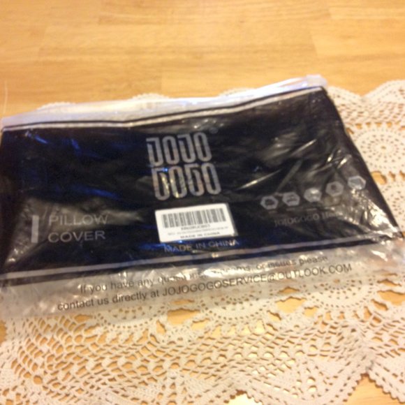 Decorative Accent Pillow Covers - cream and dark orange striped - Picture 2 of 7